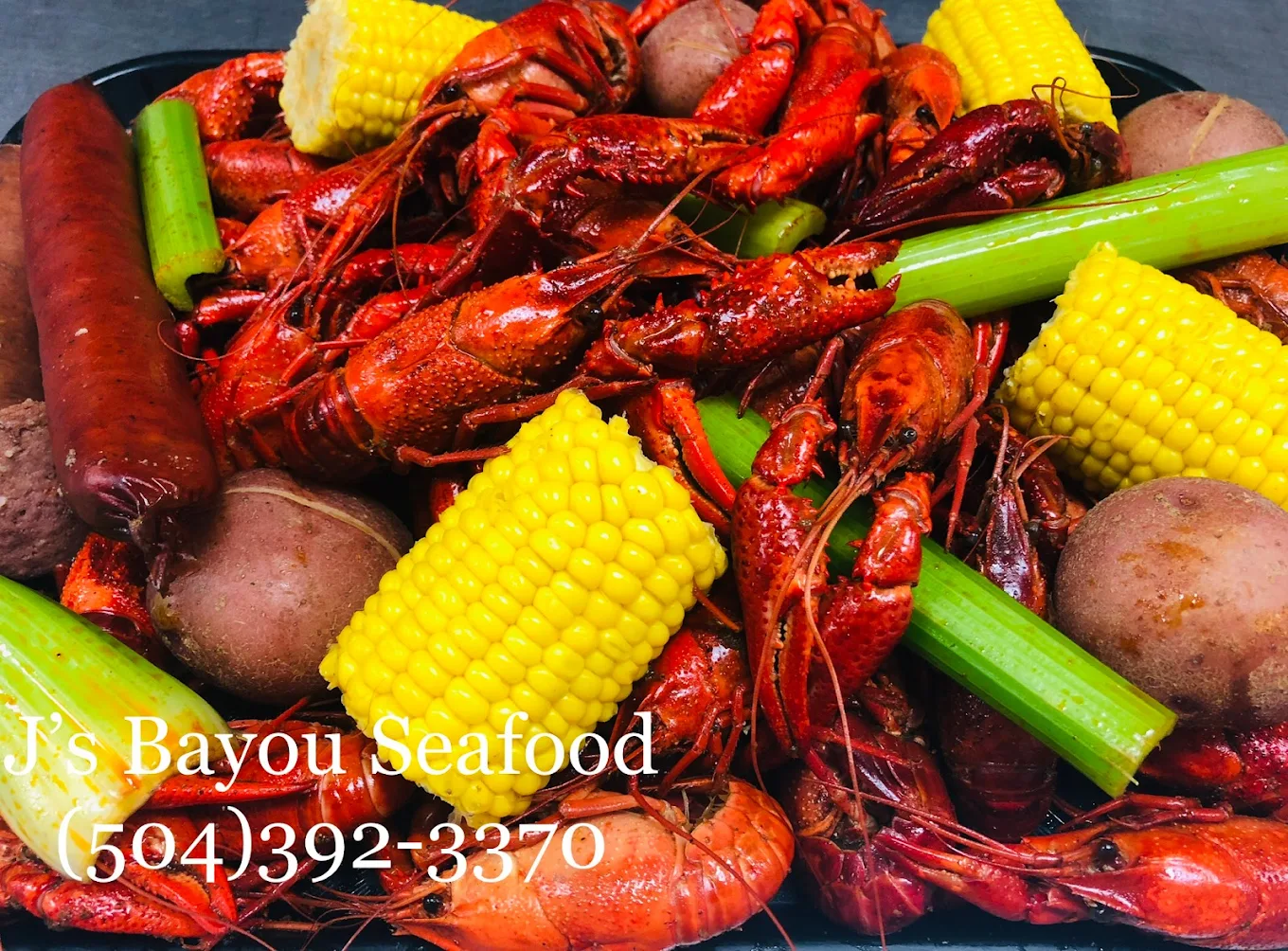 Boiled Crawfish - Fresh boiled crawfish with corn and potatoes